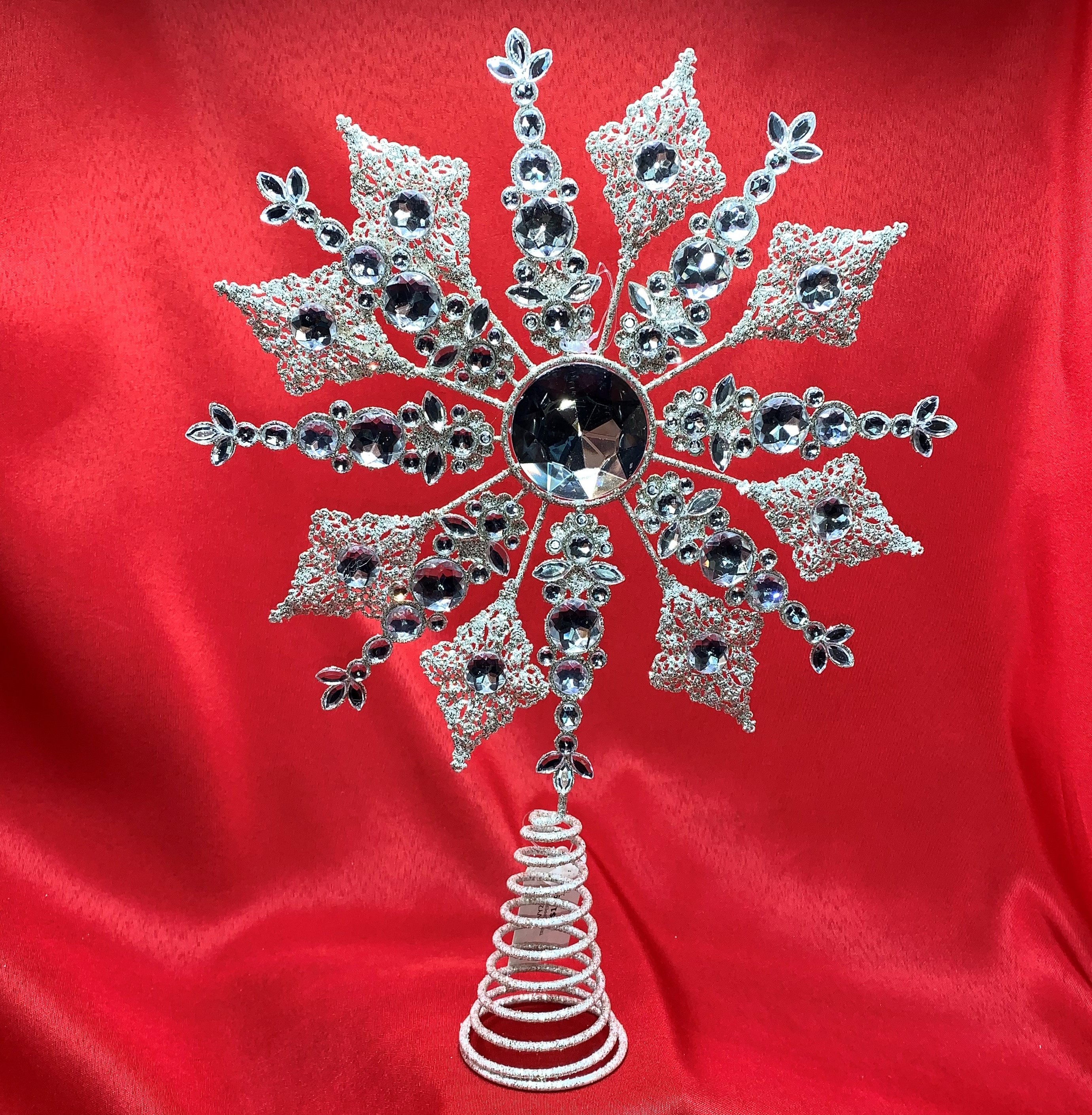 TREE TOPPER SNOWFLAKE 